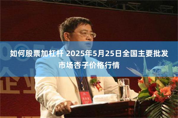 如何股票加杠杆 2025年5月25日全国主要批发市场杏子价格行情
